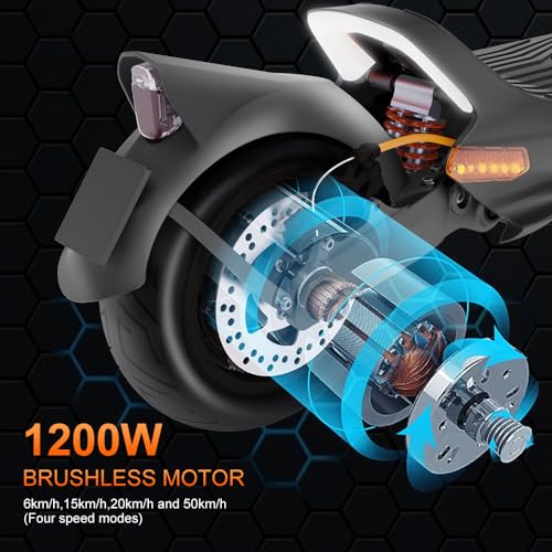 1200W Motor Electric Scooter with 10.5" Off Road Tires R4060