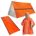 Waterproof Thermal Poncho Raincoat with Bag and Tent Shelter E75121