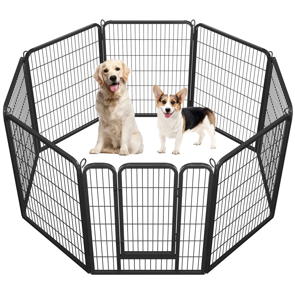 16 Panels 40" H Black Dog Playpen Z913