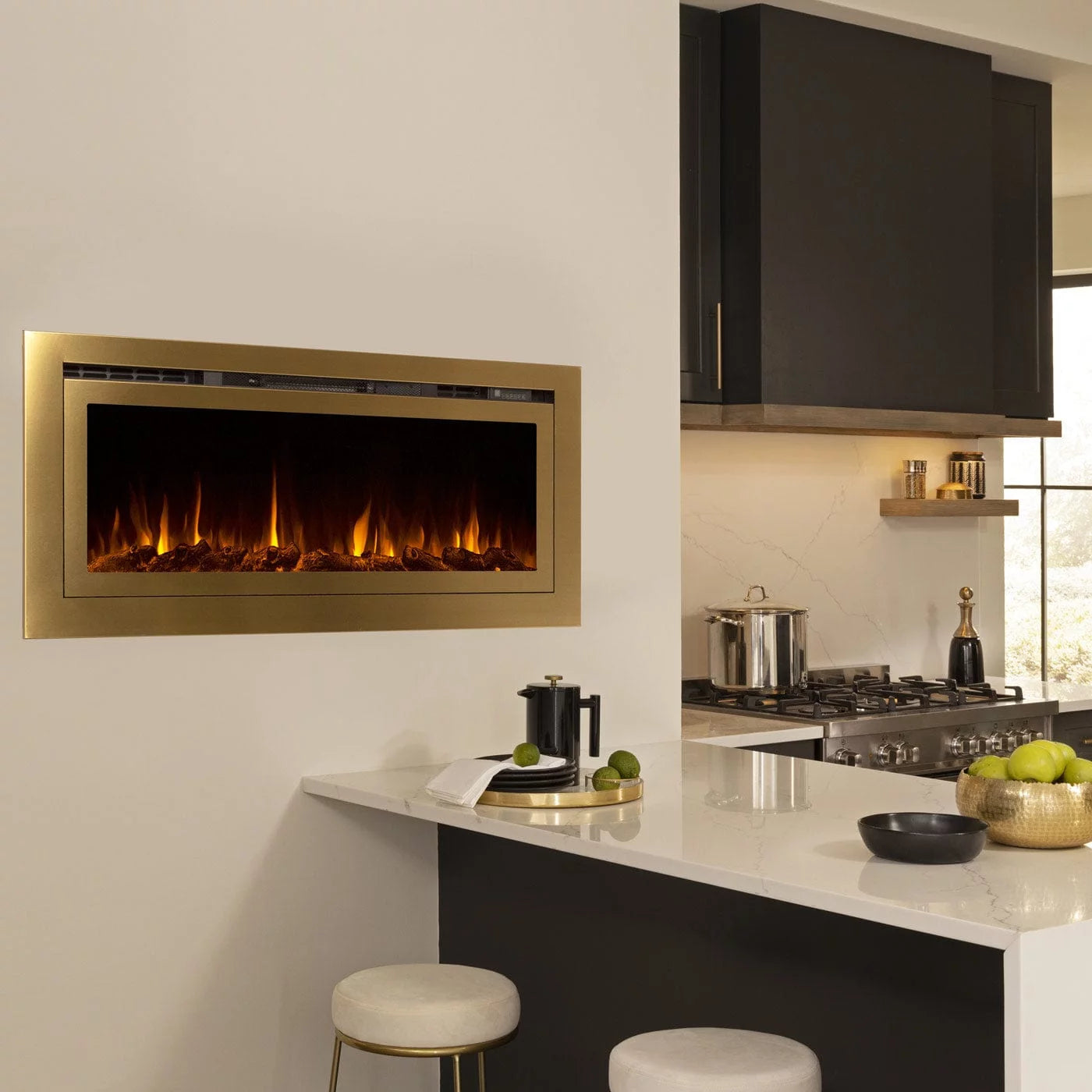 60 Inch Recessed Smart Electric Fireplace K415