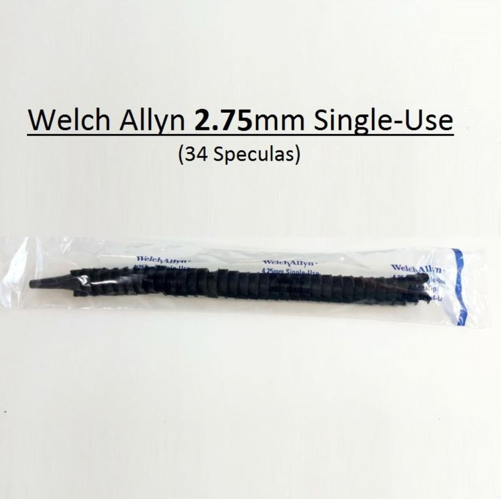 2.75mm Otoscope Speculums 34/Sleeve F97408
