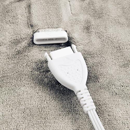 King Size 100in x 90in Polyester Velvet Electric Heated Blanket R7338