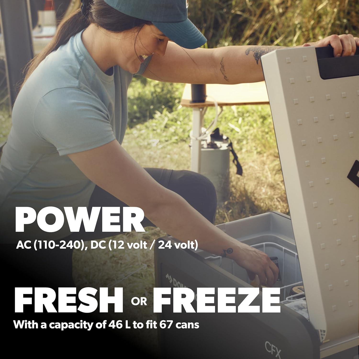 Black 45-Liter Portable Refrigerator and Freezer T965