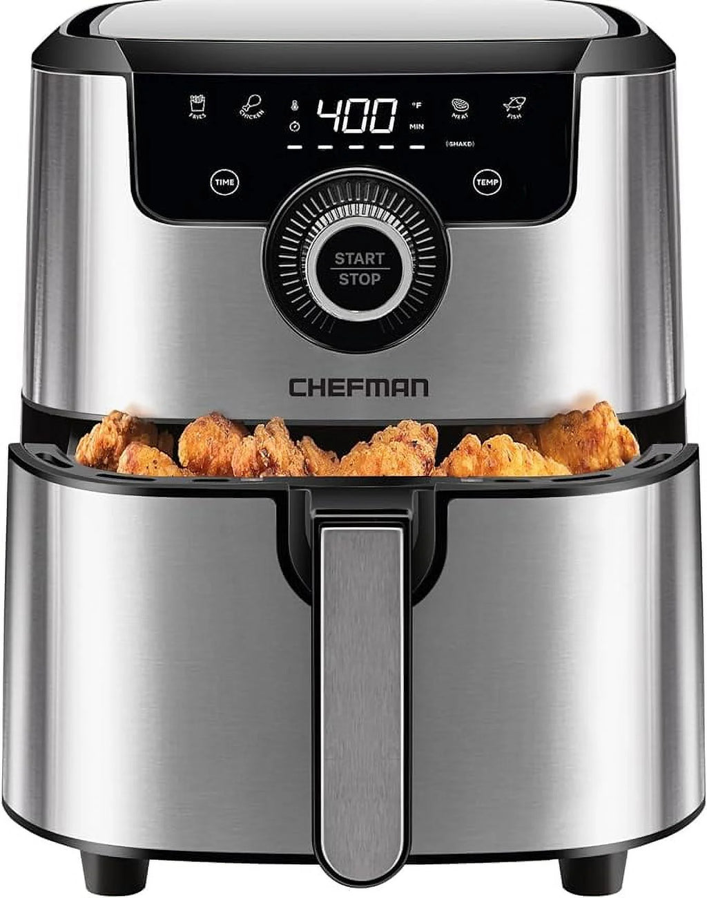 Open Box CHEFMAN Air Fryer 4.5 Qt SILVER I825