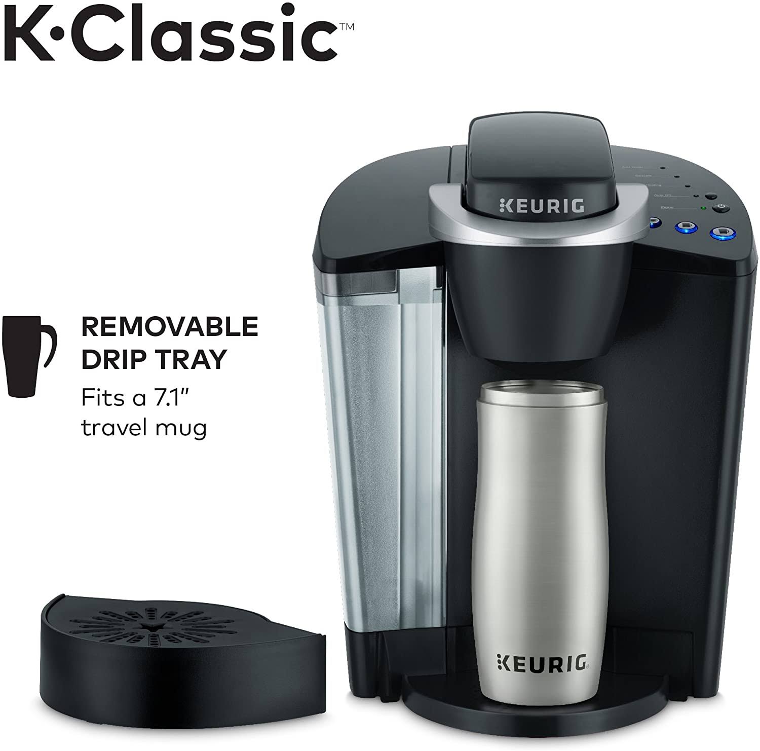 Black Single Serve K-Cup Pod Coffee Brewer B356448