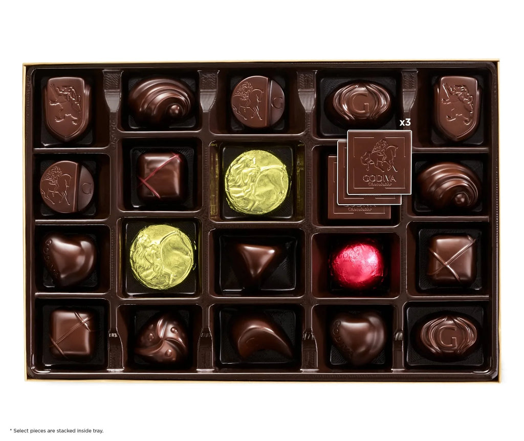 Dark Chocolate Gift Box, 22 Count, 1 Oz E113