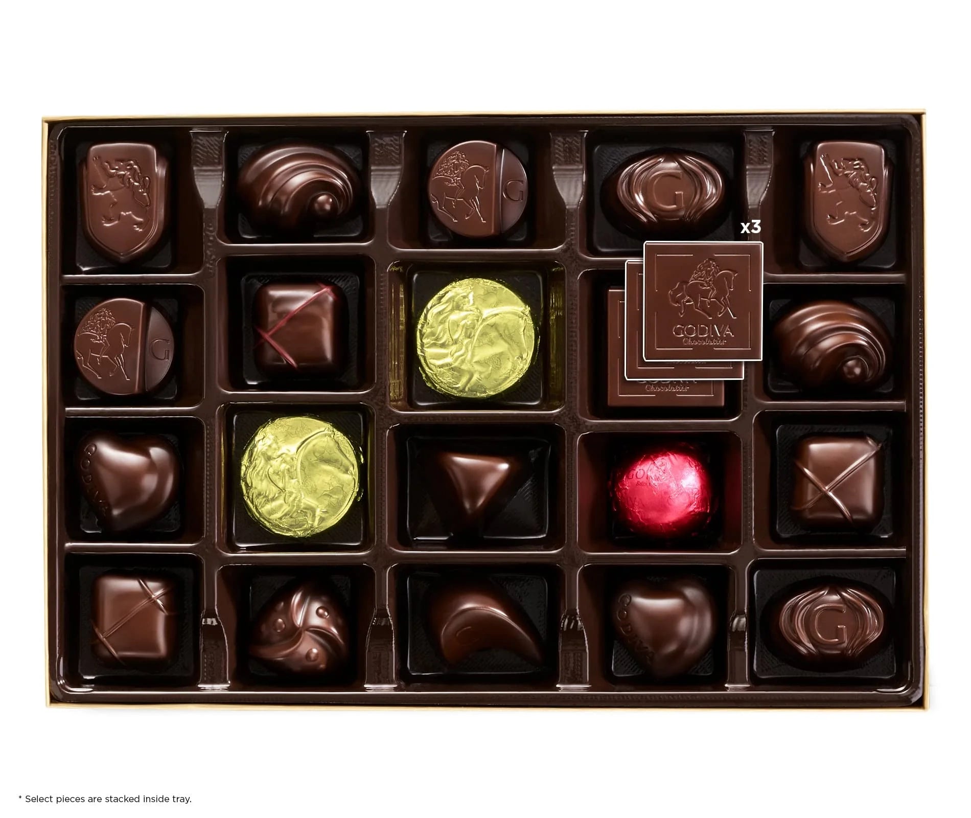 Dark Chocolate Gift Box, 22 Count, 1 Oz E113