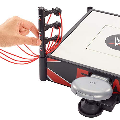 WWE Wrekkin' Kickout Ring Playset with Launcher, Crane, Championship, 13-inch x 20-inch H890