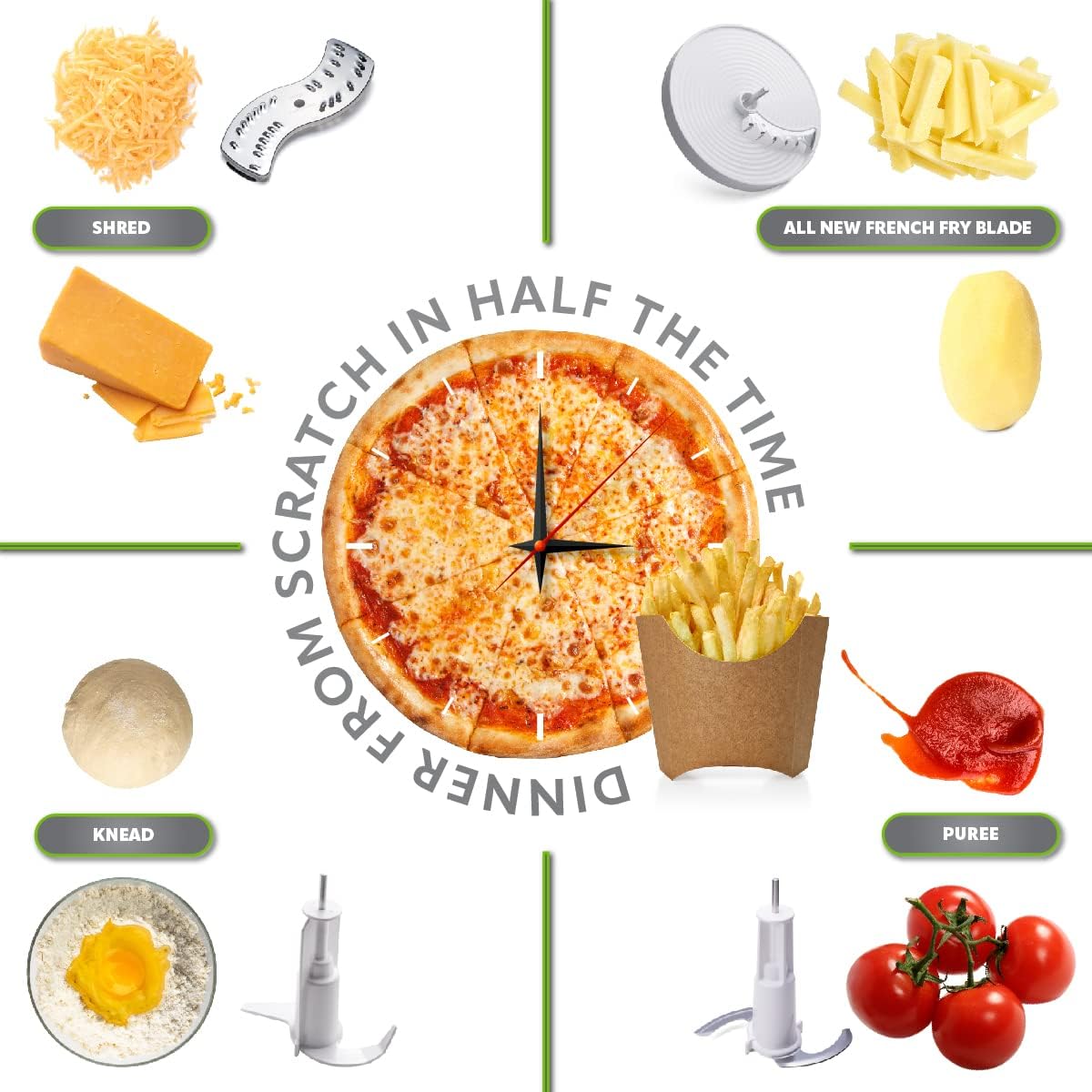 12 in 1 Multi-Functional Food processor with Blender, Juice Extractor, Citrus Juicer A4996