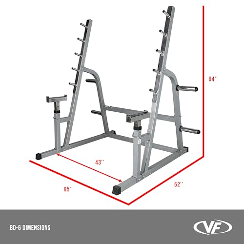 Adjustable Spotter Arms Half Power Cage Bench Press and Squat Rack Combo V8469