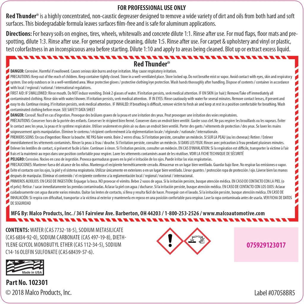 Automotive Cleaner and Degreaser, 1 Gallon O7036