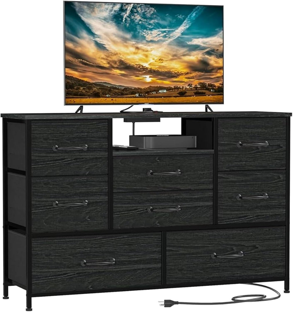 Black 8 Drawer Dresser D9459