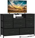 Black 8 Drawer Dresser D9459