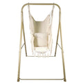 Hammock Chair Stand with Hanging Swing Chair, Heavy Duty Steel, Max Load 330 Lbs D996866