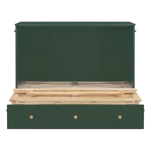 Gray Queen Murphy Bed with Drawers X2359