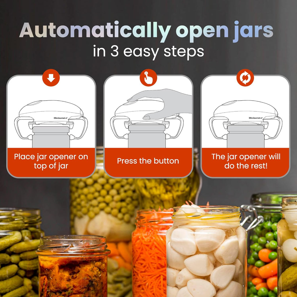 Black/Gray Electric Jar Opener D4198