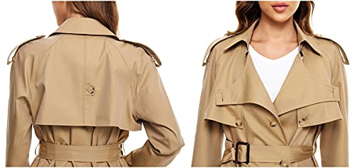 Double-breasted 100% Cotton Trench Coat J3990