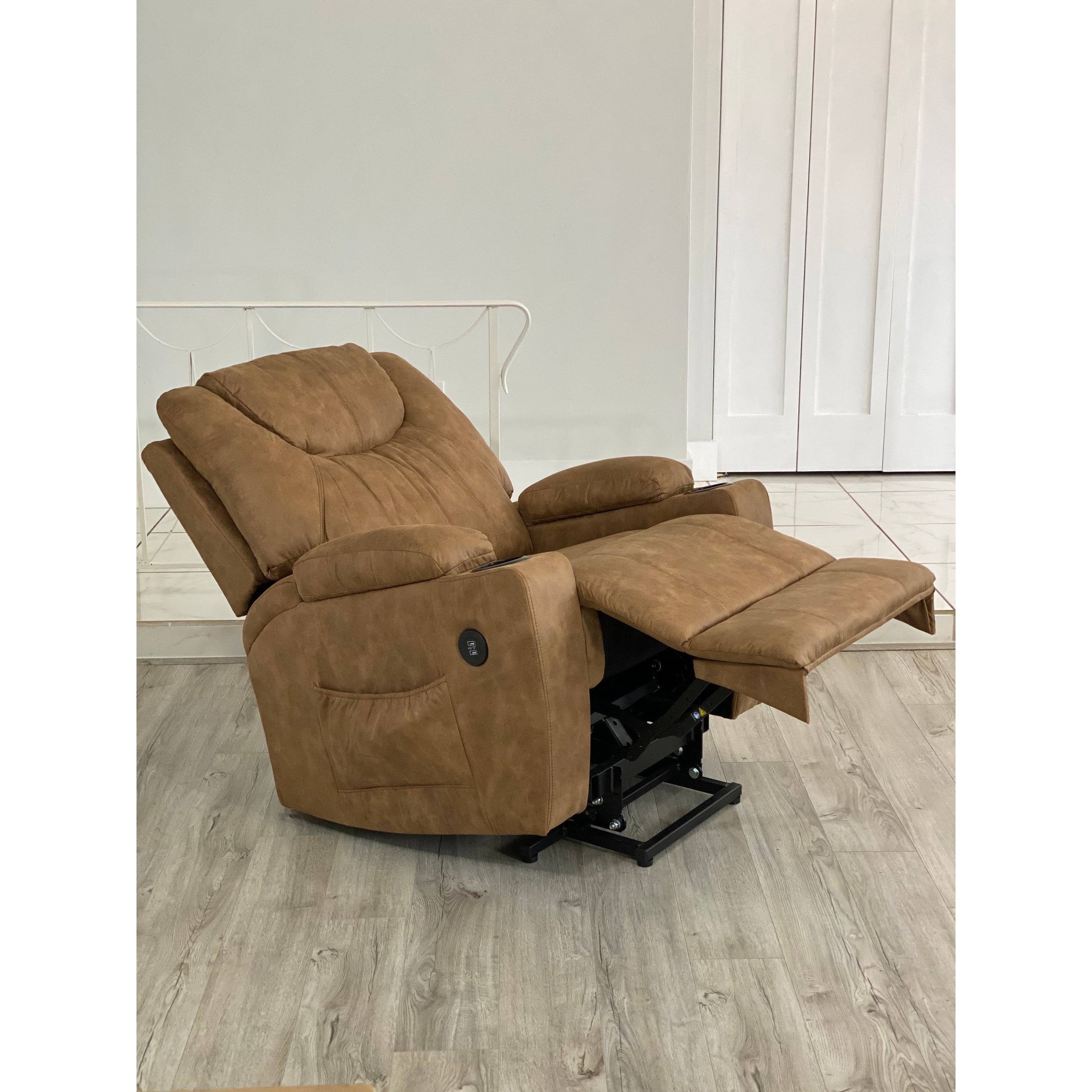 Gray Brown Power Lift Chair N54786