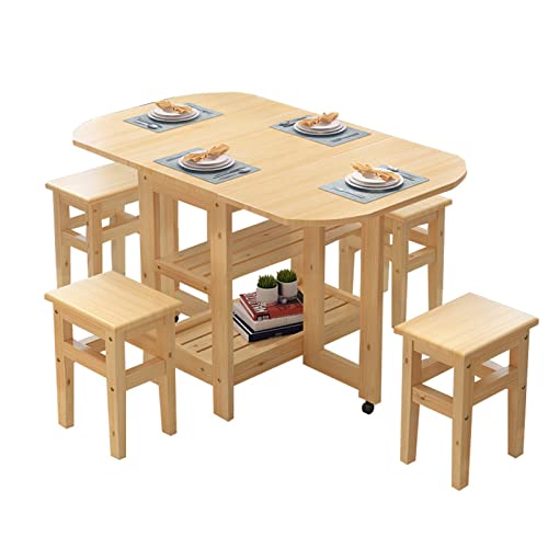 Drop Leaf Dining Table with Wheels U8091
