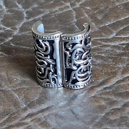 Viking Beard Bead 8x12x20mm Stainless Steel Q8528