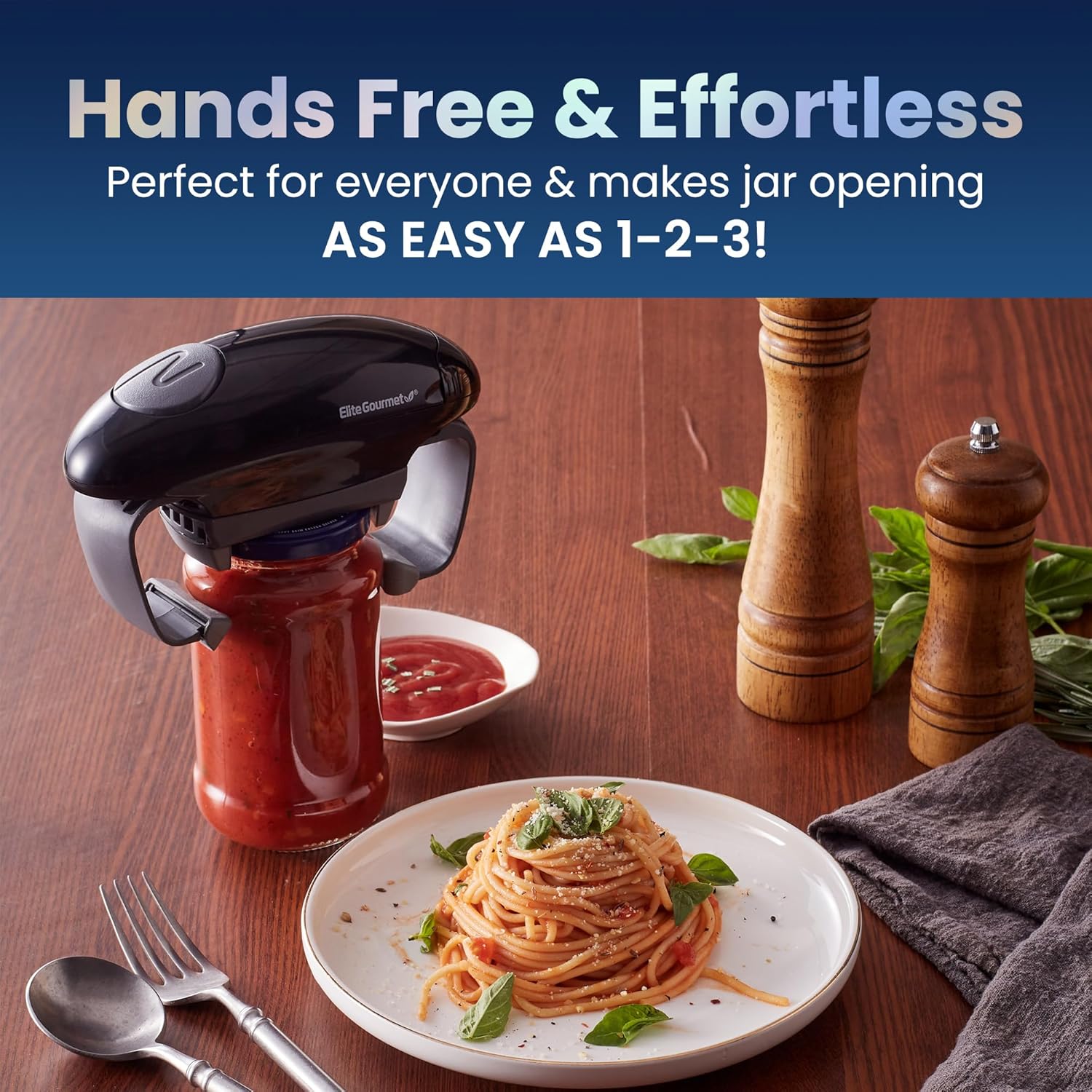 Black/Gray Electric Jar Opener D4198