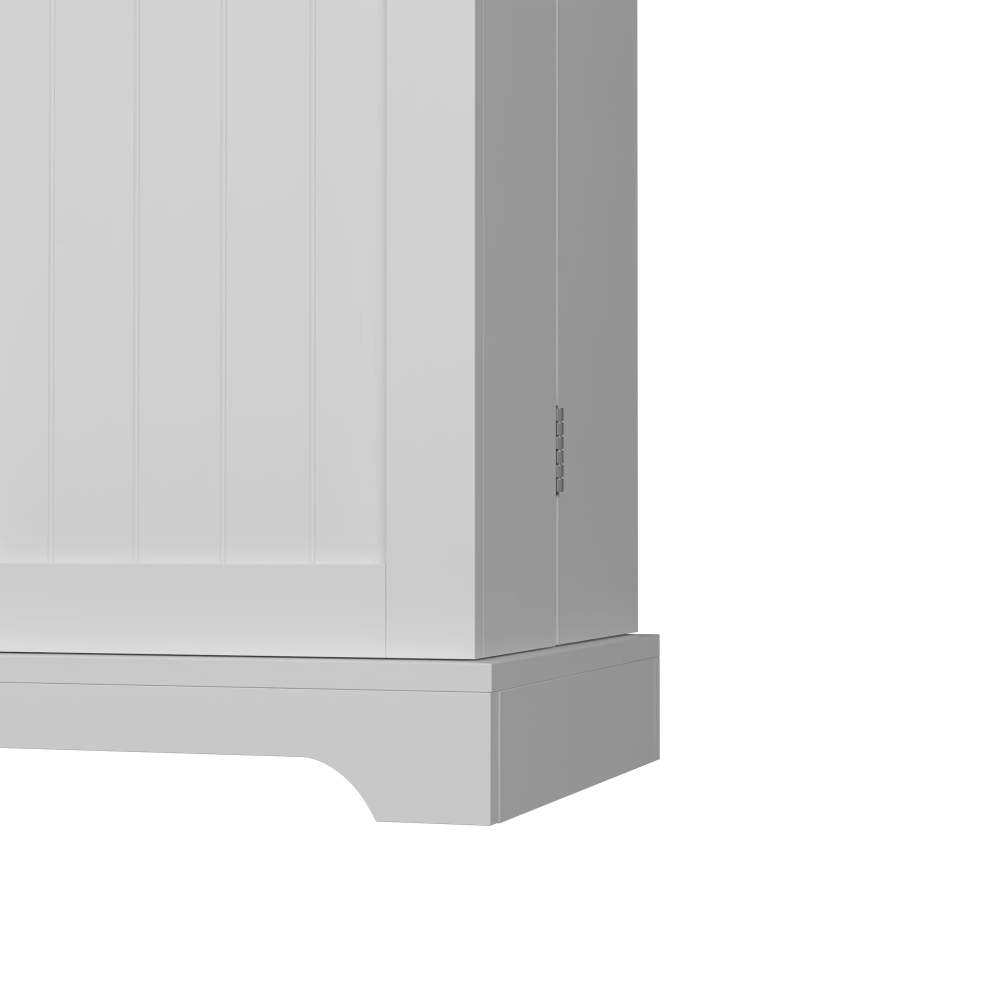 White Tall Kitchen Pantry Storage Cabinet with Doors and Shelves J824