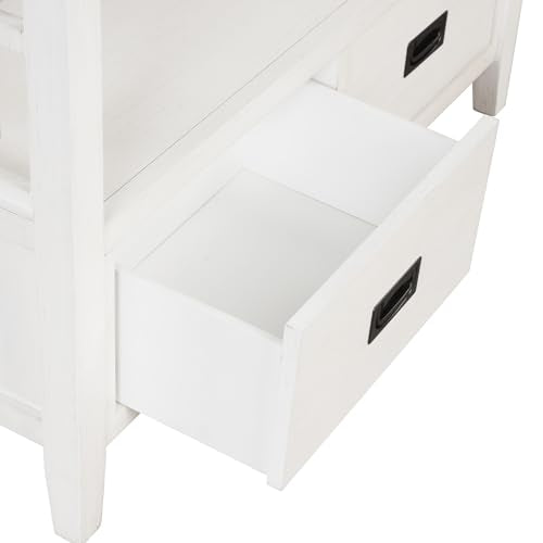 Brown Console Table with 4 Drawers and 1 Storage Shelf D621570
