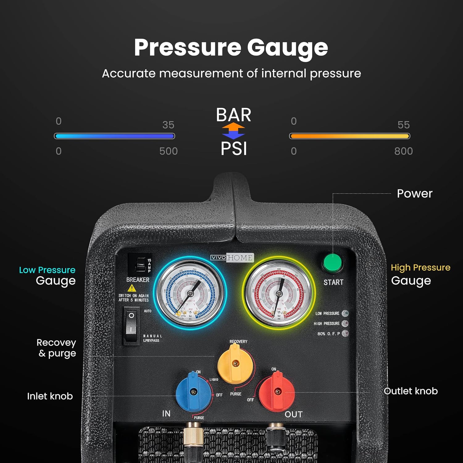 Portable Refrigerant Recovery Machine Q184703