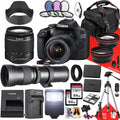 DSLR Camera with 18-55mm and 420-800mm Lenses + 128 GB Memory + Tripod (33pc Bundle) S406477