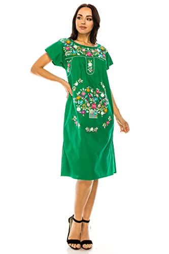 Women Embroidered Long Casual Dress M104414