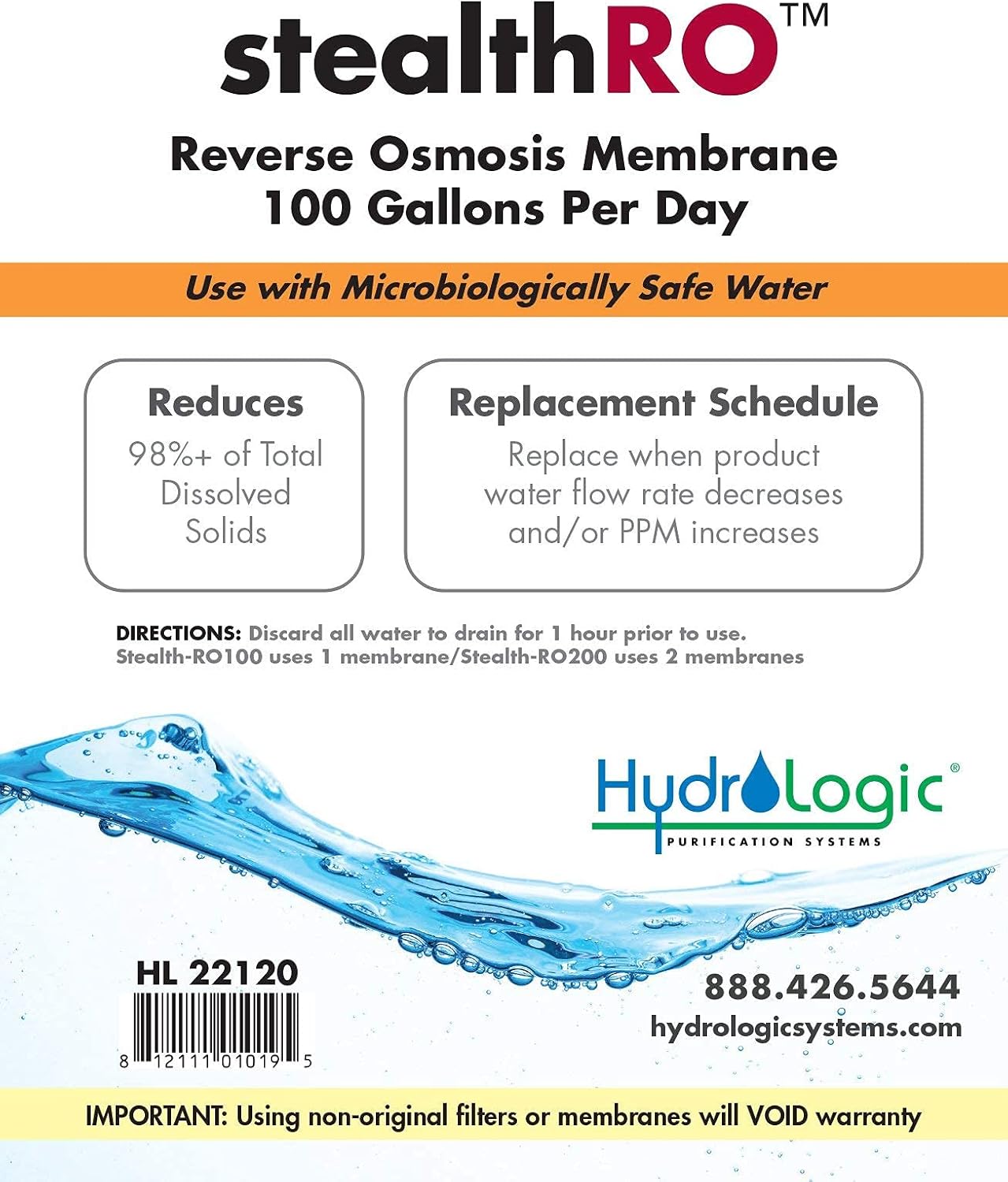 Reverse Osmosis Membrane 100 GPD L564