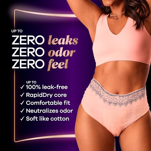 Rosy Maximum Protection Incontinence Underwear, 44 Count A7903
