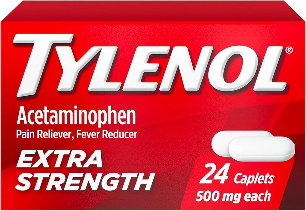 500 mg Acetaminophen Caplets, 100 Ct I225
