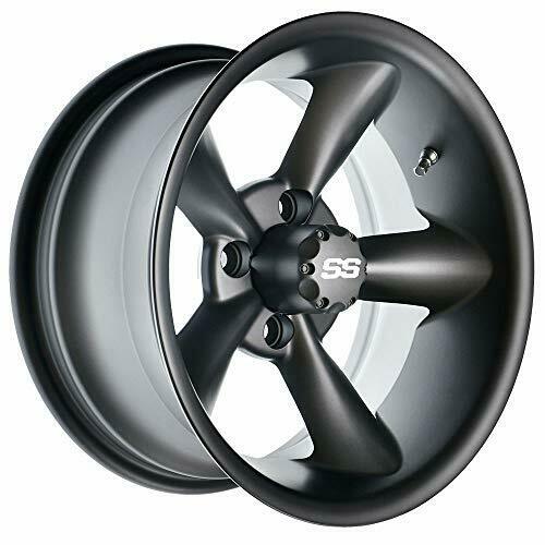 14 inch Matte Gray Golf Cart Wheel 4-4 Bolt M252
