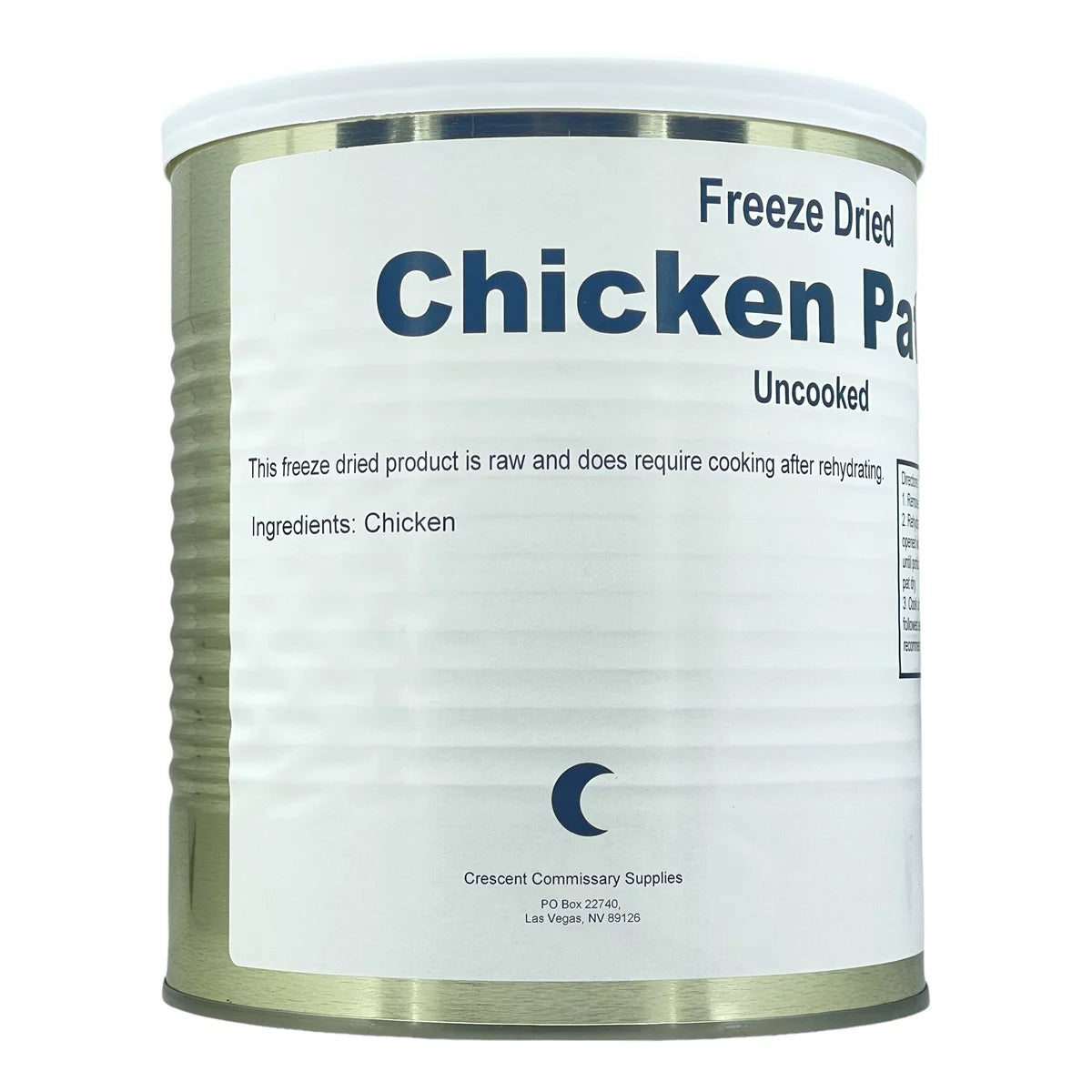 Freeze Dried Chicken Patties #10 Can 15 Patties 28oz I86280