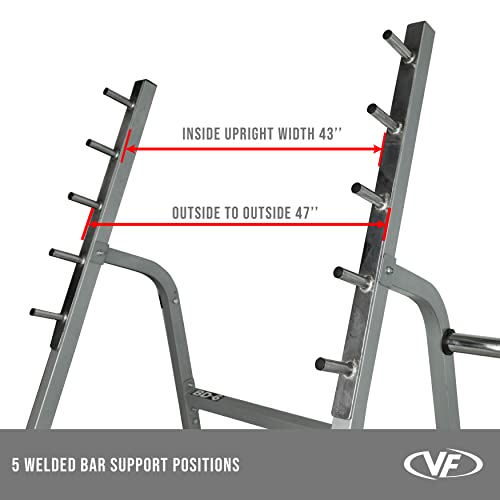 Adjustable Spotter Arms Half Power Cage Bench Press and Squat Rack Combo V8469