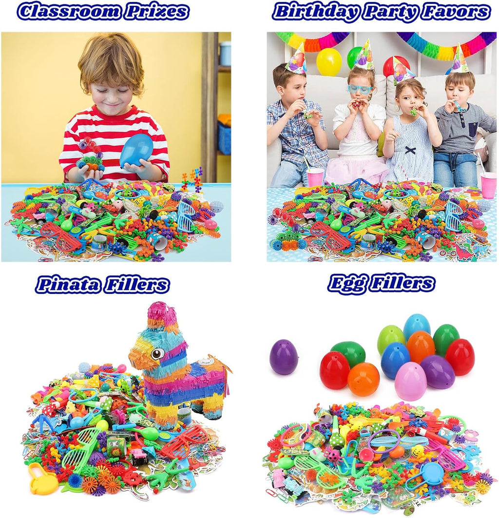 1000PCS Carnival Prizes Prize Box Toys Pinata Fillers Goodie Bag Toys Bulk E203