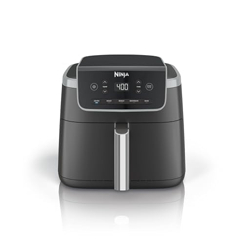 4-in-1 Air Fryer with 5 QT Capacity, Nonstick Basket & Crisper Plate, Grey Z1614