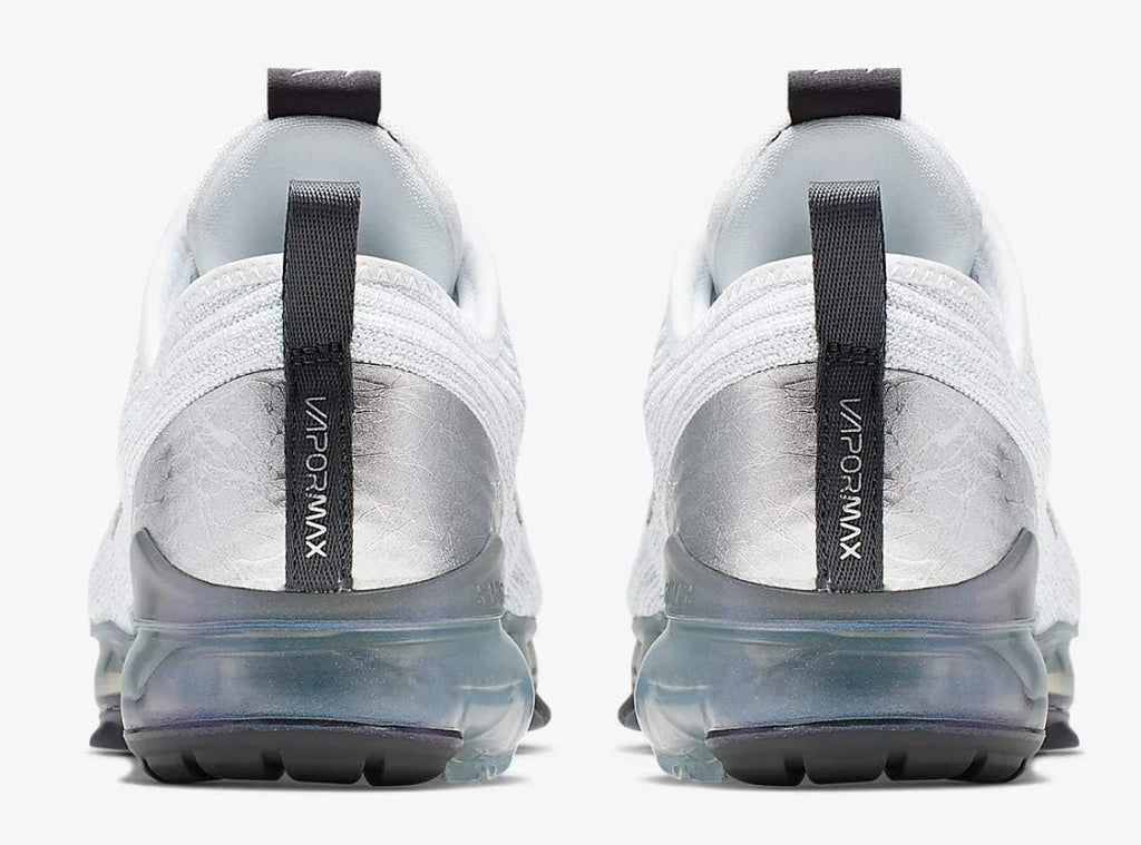 White Metallic Silver Running Sneakers Shoes G62508