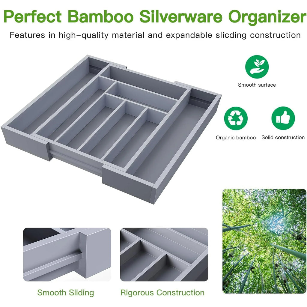 Bamboo Expandable Drawer Organizer U3644