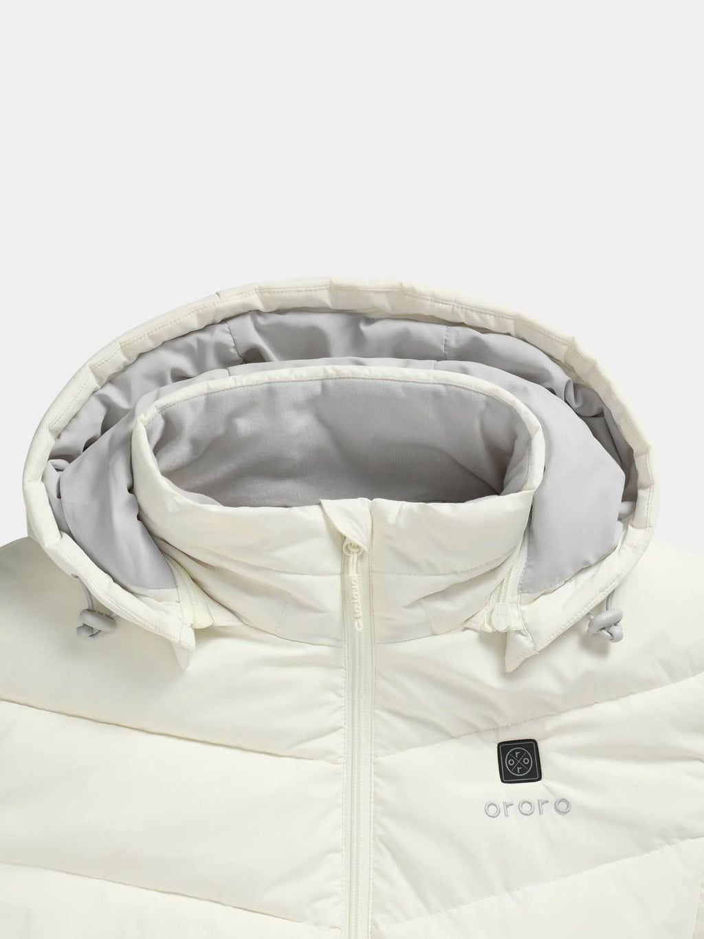 Women's Heated Puffer Parka Jacket (White, M) T88214