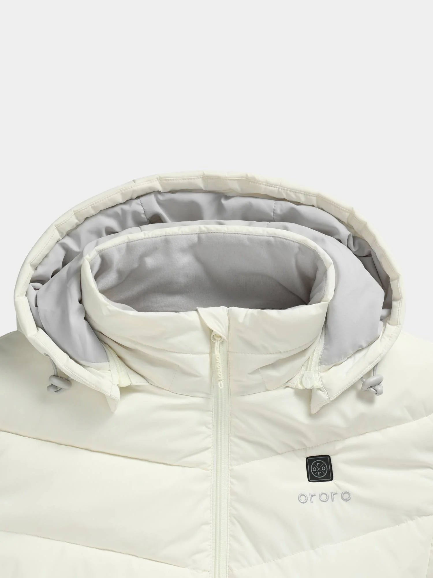 Women's Heated Puffer Parka Jacket (White, M) T88214