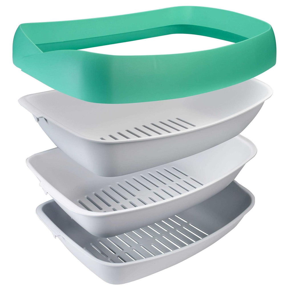 3 Sifting Tray Cat Litter Box with Non-Stick Coating G53211