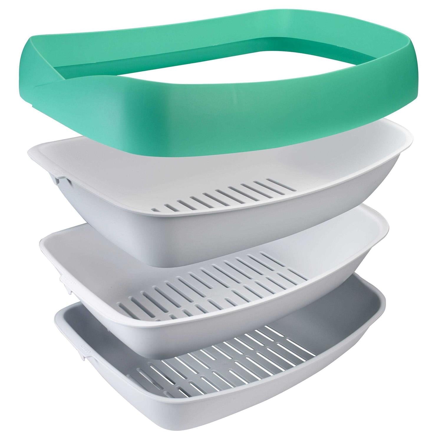 3 Sifting Tray Cat Litter Box with Non-Stick Coating G53211