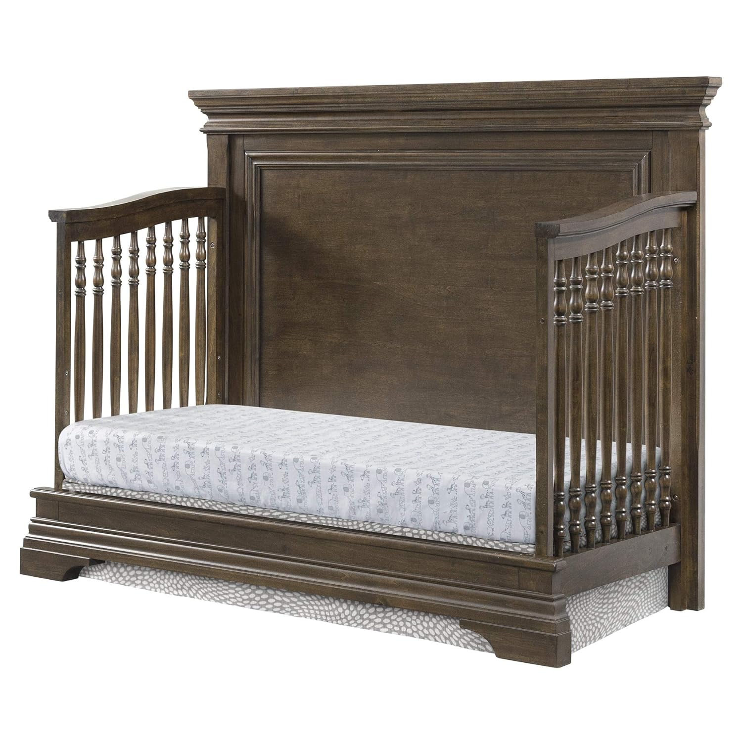 Brushed Rosewood Convertible Crib D684698