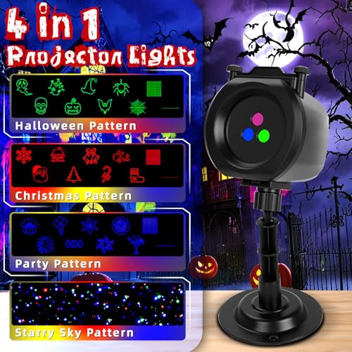 Red Green Blue Laser Motion Projector Lights with Remote F64386