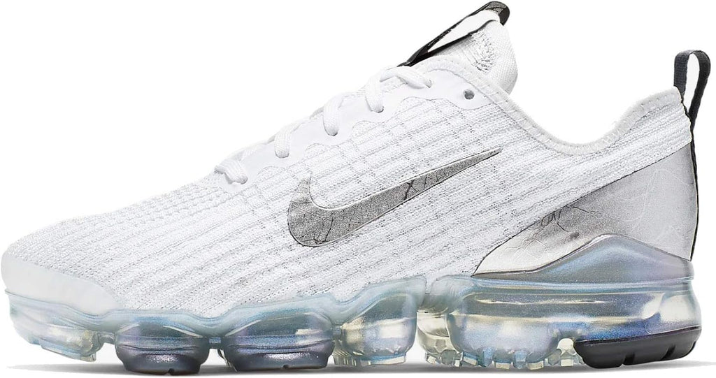 White Metallic Silver Running Sneakers Shoes G62508