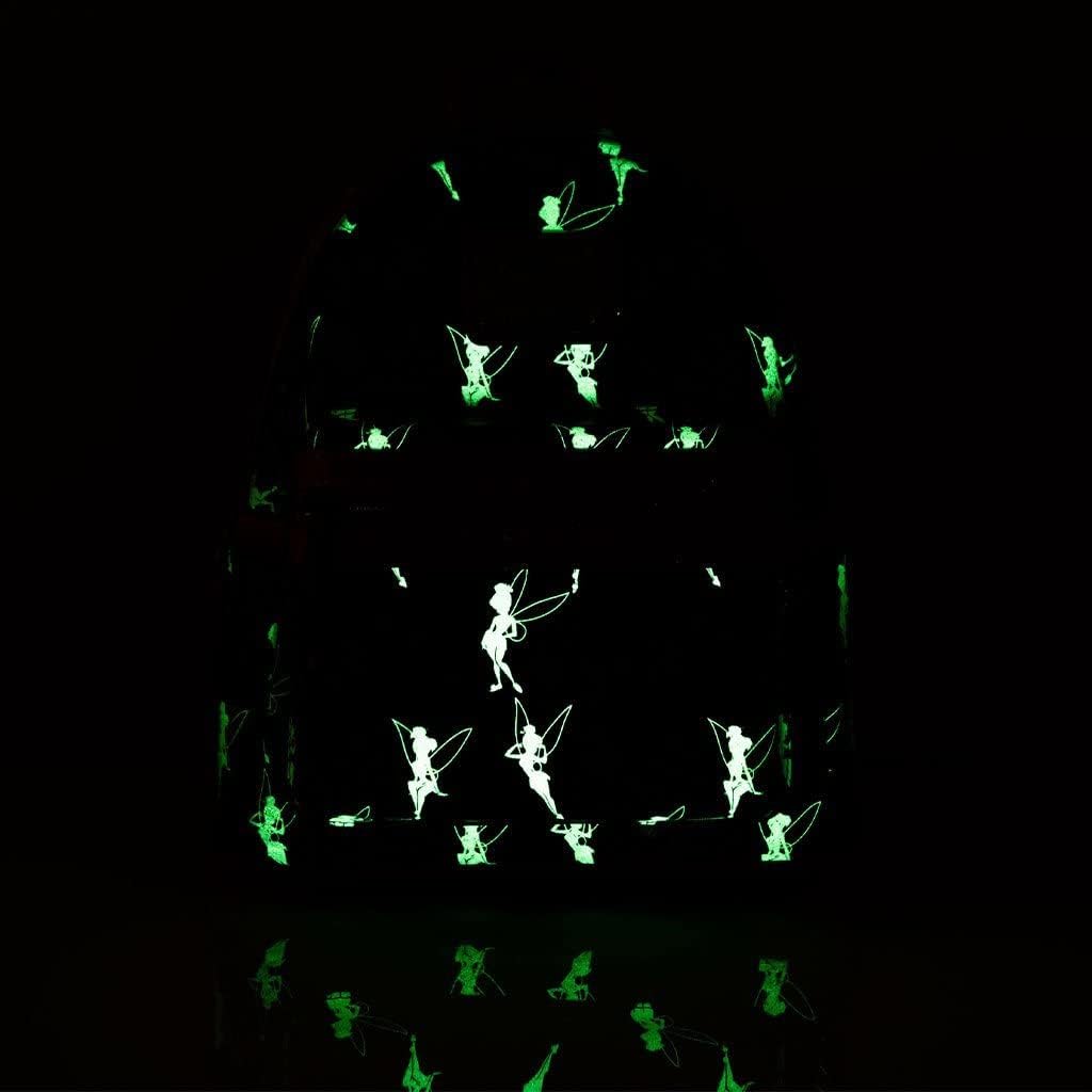 Teal Glow in the Dark Allover Print Backpack Y183869