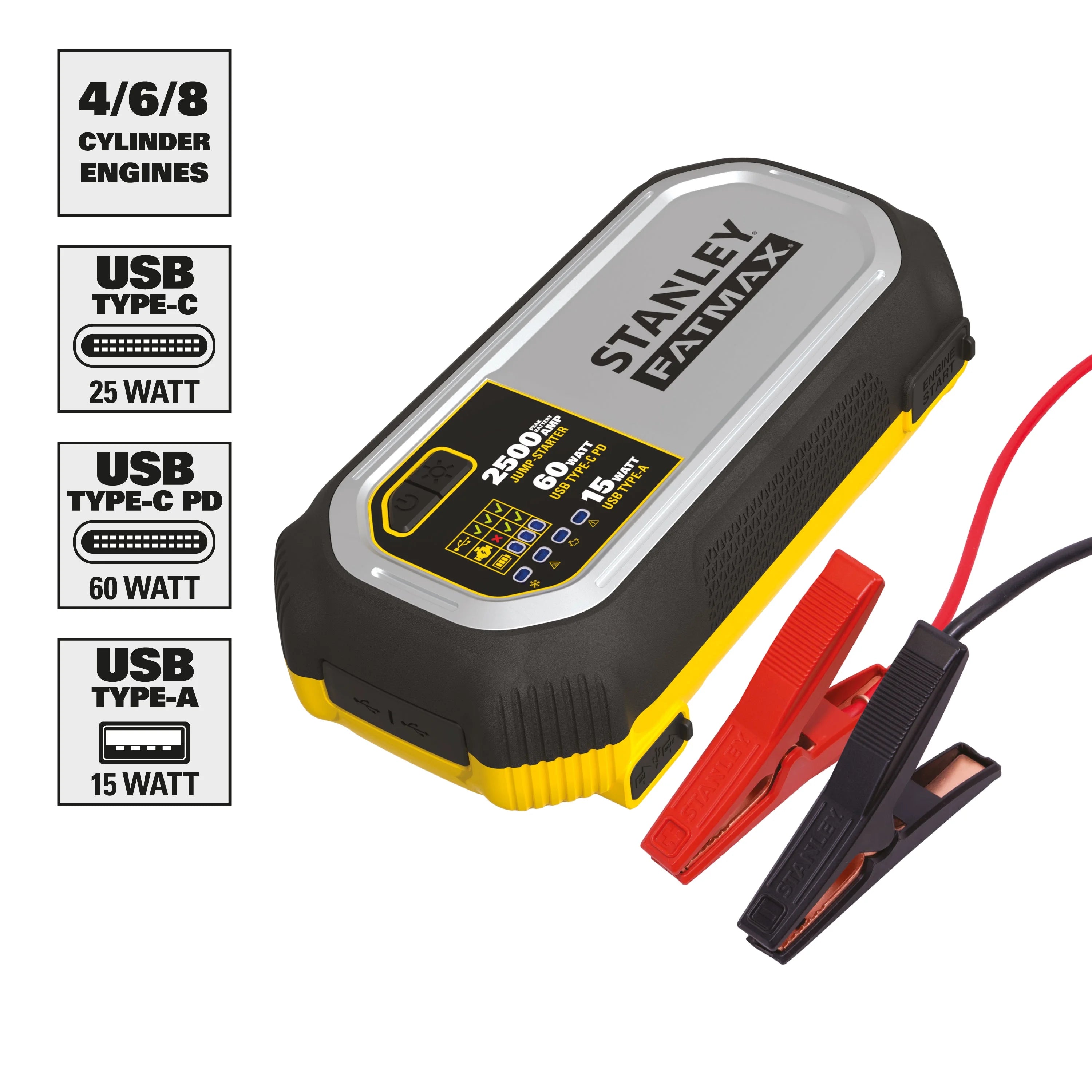 2500 Amp Lithium Jump Starter With USB Power Bank I380085