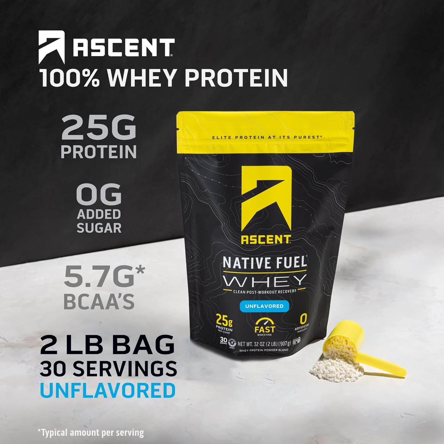 Unflavored 2 lb & Chocolate 18 Servings Protein Powder I22506